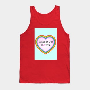 Engaygement card Tank Top